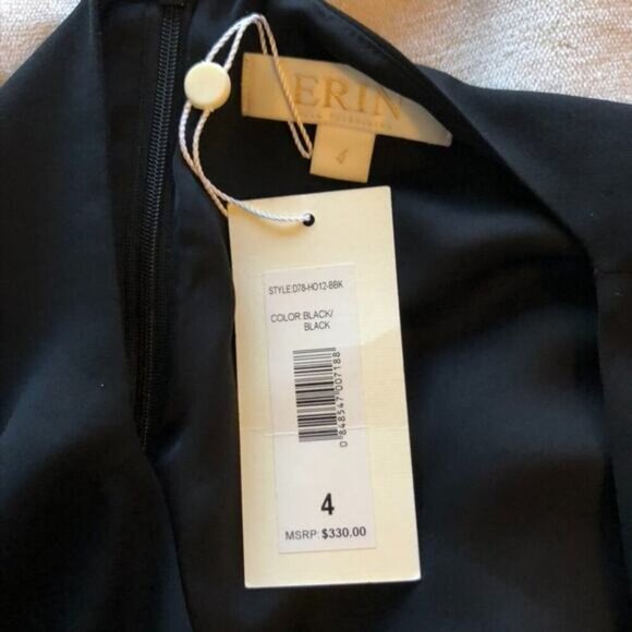 Erin Fetherston Sequin Panel Black Shift Dress - Size 4 - Picture 5 of 8